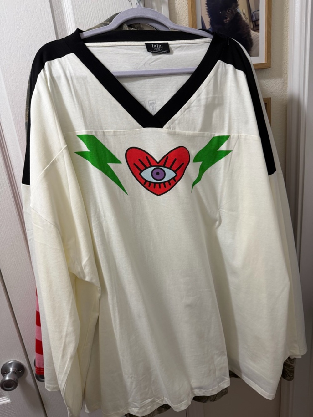 Dressed in Lala - Lucky Oversized Jersey tee (2X/3X)